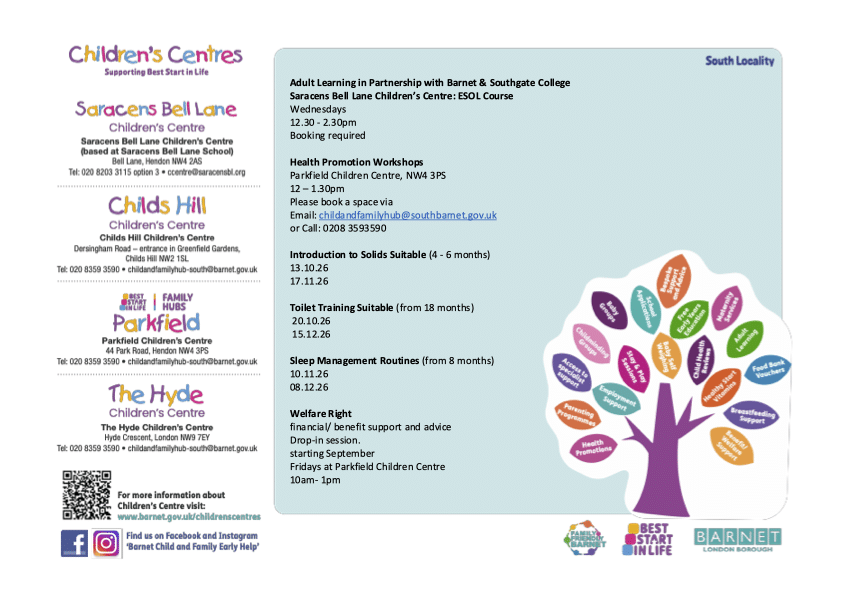 Best Start in Life Childrens Centre Activity Timetable - South Locality Page 2
