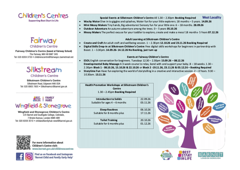 Best Start in Life Childrens Centre Autumn Term Activity Timetable - West Locality Page 2