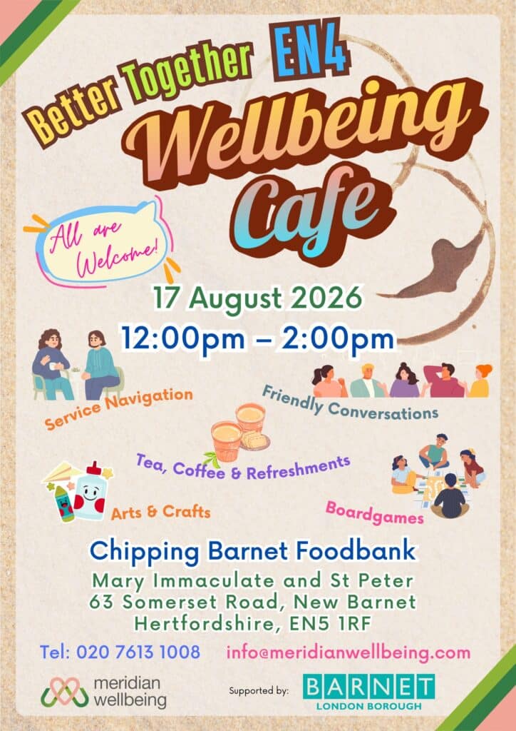 Meridian Wellbeing Cafe - Chipping Barnet Foodbank